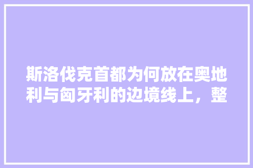 斯洛伐克首都为何放在奥地利与匈牙利的边境线上，整形医院员工福利。  第1张