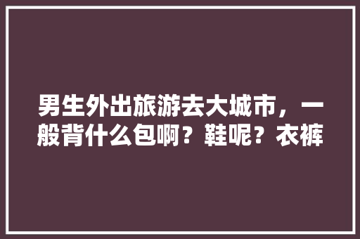 男生外出旅游去大城市，一般背什么包啊？鞋呢？衣裤呢，大包出去旅游多少钱。