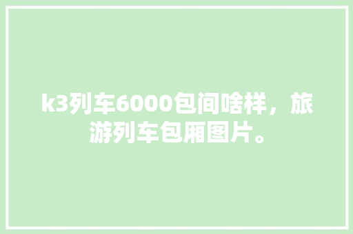 k3列车6000包间啥样，旅游列车包厢图片。