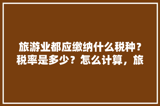 旅游业都应缴纳什么税种？税率是多少？怎么计算，旅游增值税税率多少。