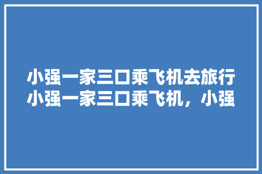 小强一家三口乘飞机去旅行小强一家三口乘飞机，小强旅行。