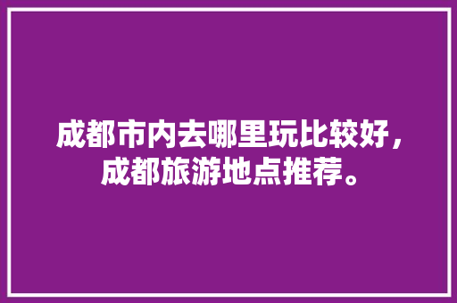 成都市内去哪里玩比较好，成都旅游地点推荐。