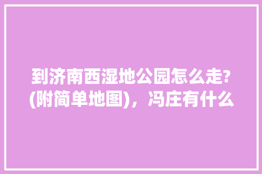 到济南西湿地公园怎么走?(附简单地图)，冯庄有什么好玩的。