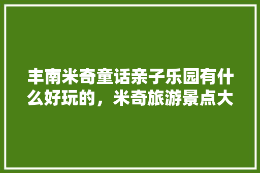 丰南米奇童话亲子乐园有什么好玩的，米奇旅游景点大全。