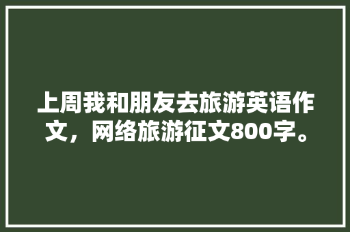 上周我和朋友去旅游英语作文，网络旅游征文800字。