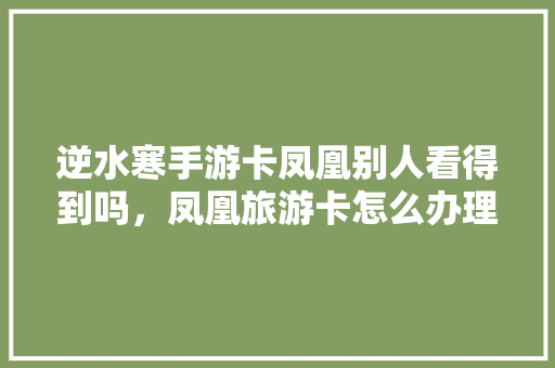 逆水寒手游卡凤凰别人看得到吗，凤凰旅游卡怎么办理。