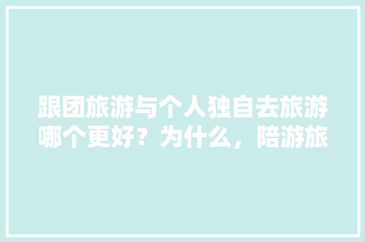 跟团旅游与个人独自去旅游哪个更好？为什么，陪游旅行。  第1张