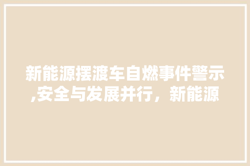 新能源摆渡车自燃事件警示,安全与发展并行，新能源产业任重道远