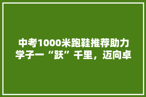 中考1000米跑鞋推荐助力学子一“跃”千里，迈向卓越