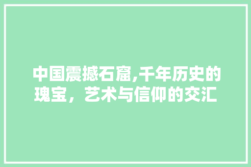 中国震撼石窟,千年历史的瑰宝，艺术与信仰的交汇