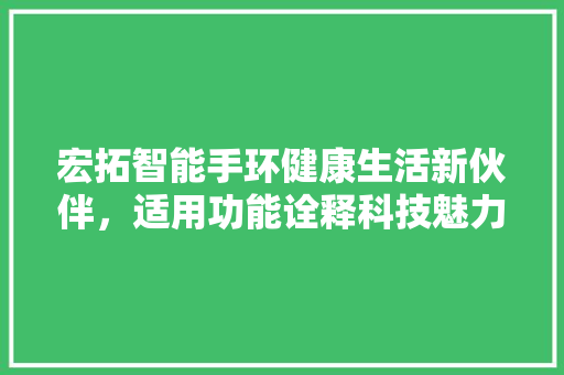 宏拓智能手环健康生活新伙伴，适用功能诠释科技魅力