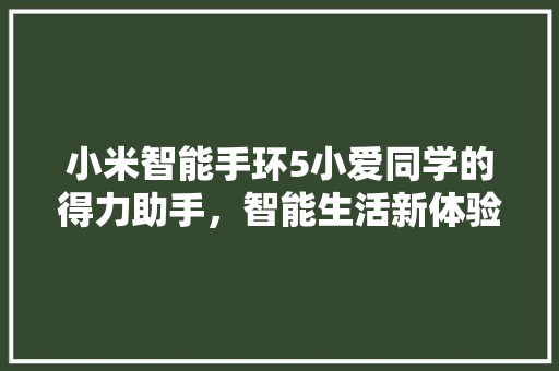 小米智能手环5小爱同学的得力助手，智能生活新体验