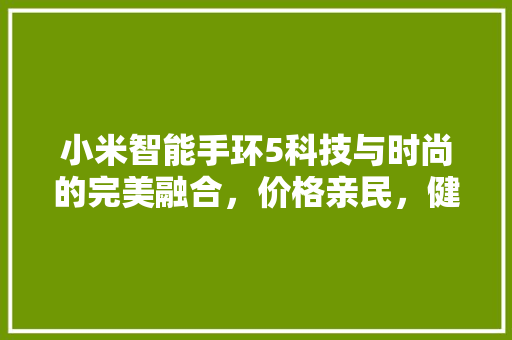 小米智能手环5科技与时尚的完美融合，价格亲民，健康生活从此开始