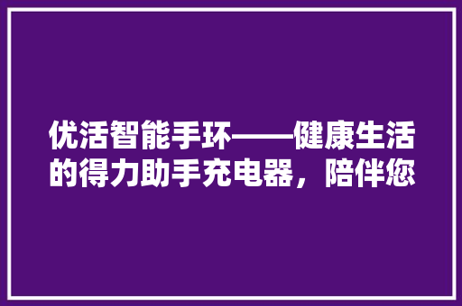 优活智能手环——健康生活的得力助手充电器，陪伴您的每一刻