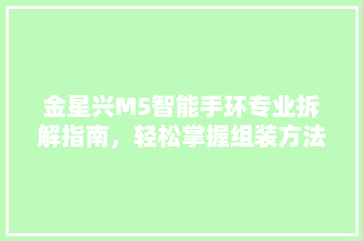 金星兴M5智能手环专业拆解指南，轻松掌握组装方法  第1张