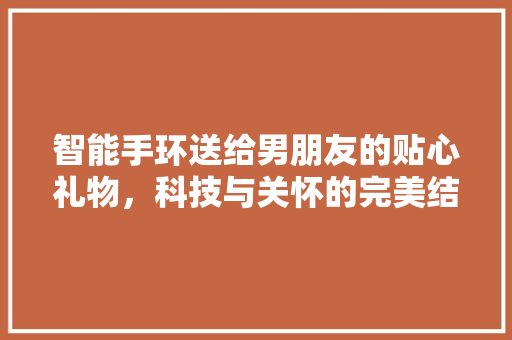 智能手环送给男朋友的贴心礼物，科技与关怀的完美结合  第1张