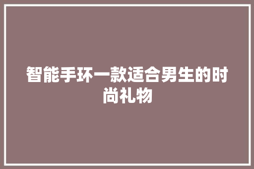 智能手环一款适合男生的时尚礼物