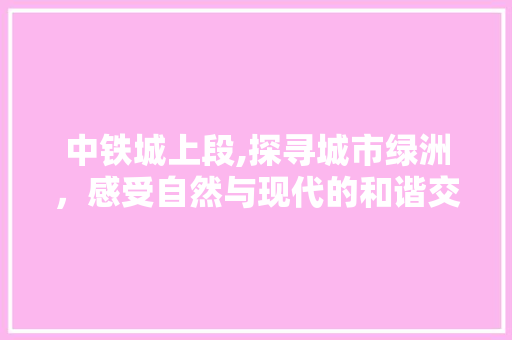 中铁城上段,探寻城市绿洲，感受自然与现代的和谐交融  第1张