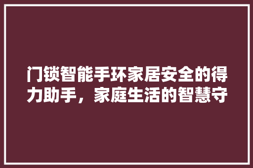 门锁智能手环家居安全的得力助手，家庭生活的智慧守护