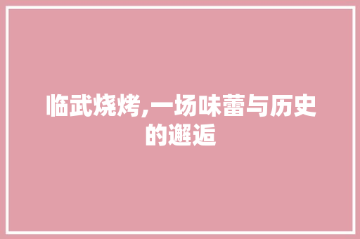 临武烧烤,一场味蕾与历史的邂逅