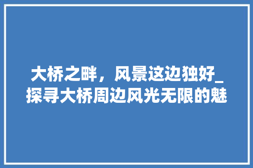 大桥之畔，风景这边独好_探寻大桥周边风光无限的魅力之地