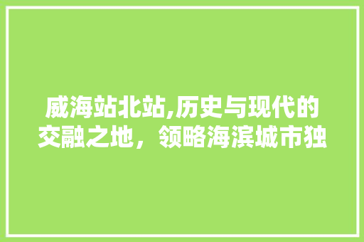 威海站北站,历史与现代的交融之地，领略海滨城市独特魅力