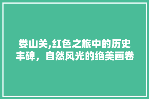 娄山关,红色之旅中的历史丰碑，自然风光的绝美画卷