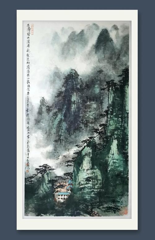 北山烟雨,诗意山水，梦幻画卷