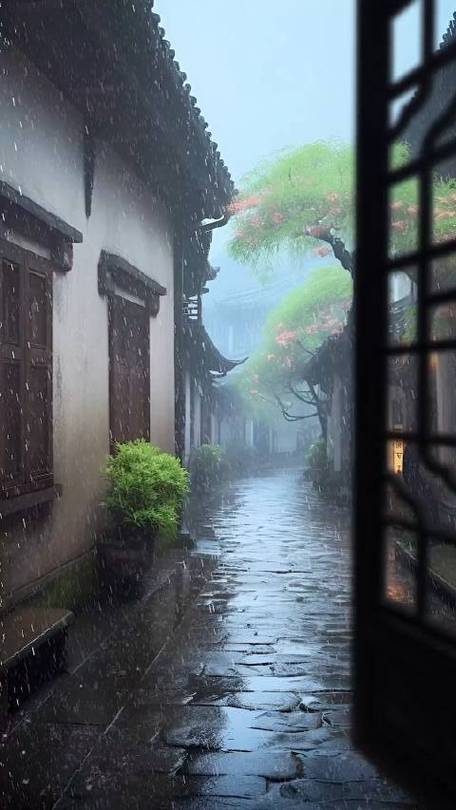 南阳雨景之美,烟雨江南的韵味所在