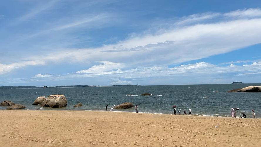 厦门同安沙滩,碧海蓝天下的海岛风情