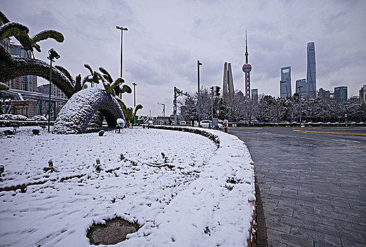 上海雪景公园,冬日里的童话世界