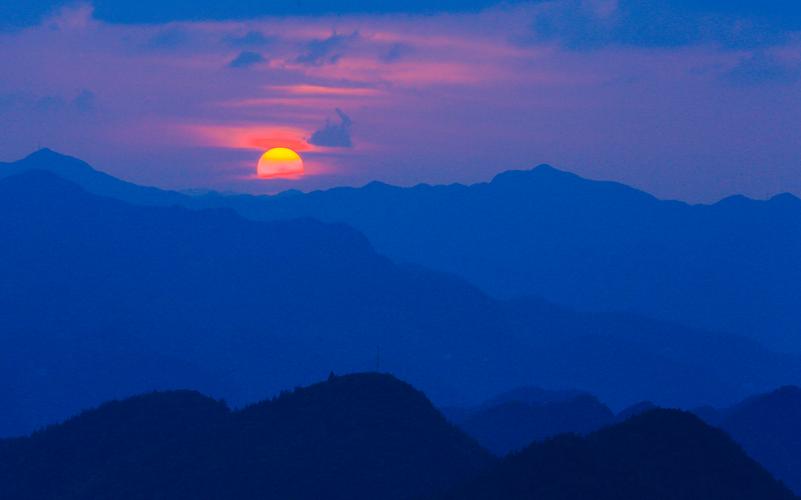 云野日落,自然奇观与心灵栖息地