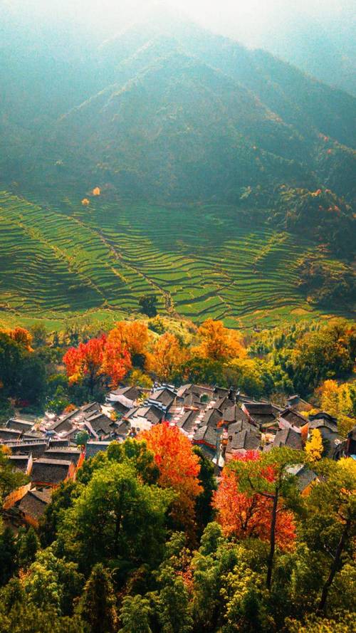 南阳篁岭,千年古村，一幅山水画卷