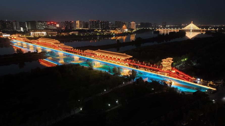 夜色咸阳,璀璨夜景中的历史文化传承