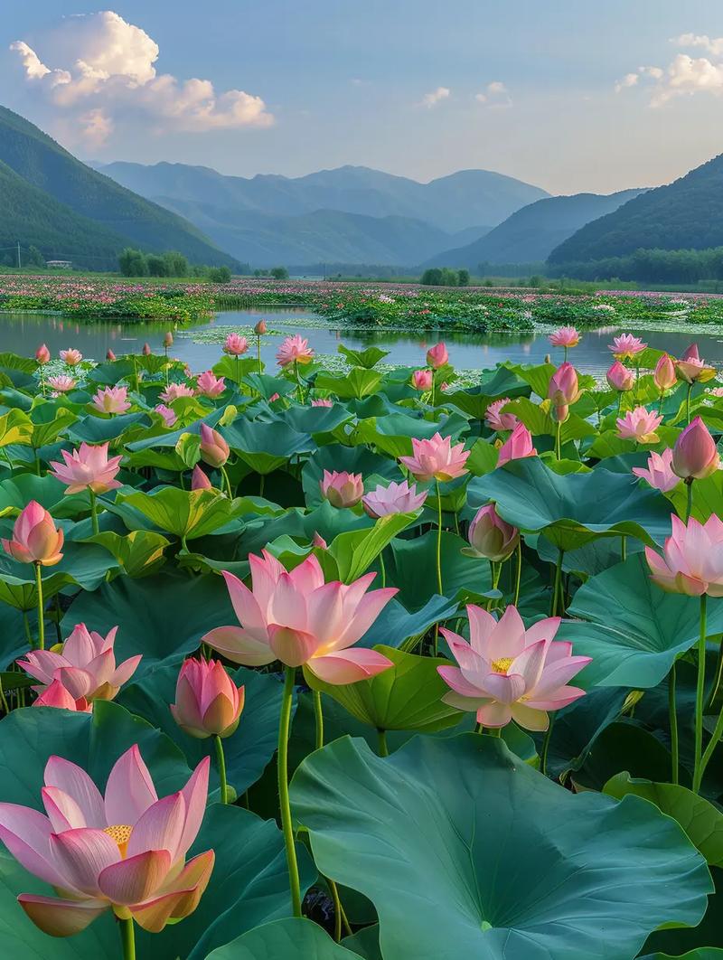 福清荷花_盛夏里的荷韵飘香，美丽中国的诗意画卷