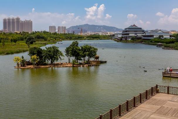 西安湿地草滩,城市绿肺，自然与人文的和谐共生