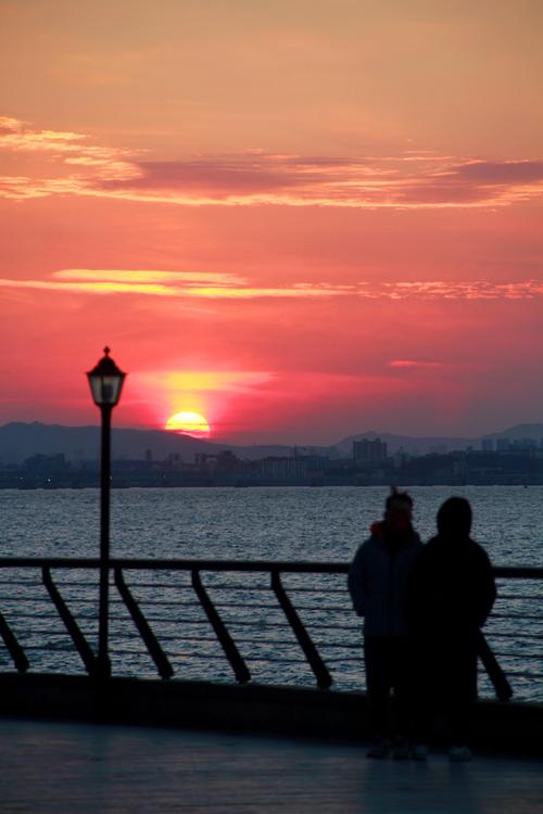 青岛夕阳,美丽邂逅，浪漫时光