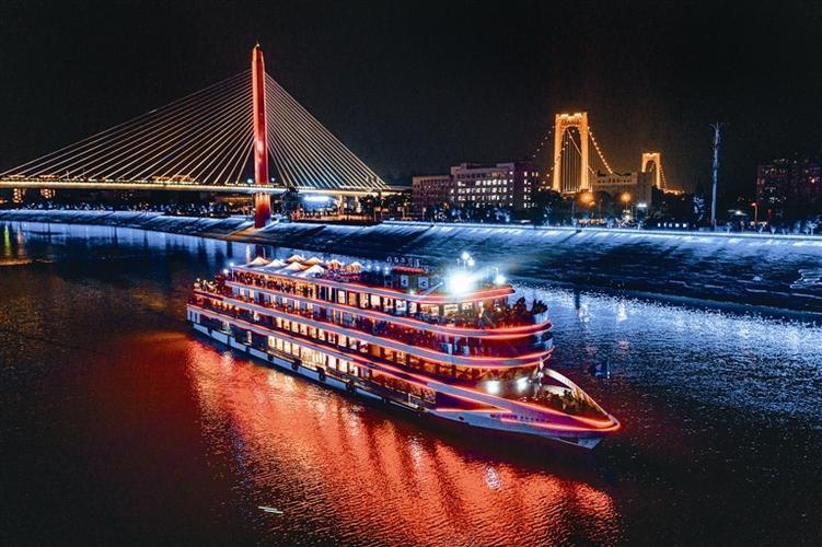 宜昌景区夜游,流光溢彩，魅力无限