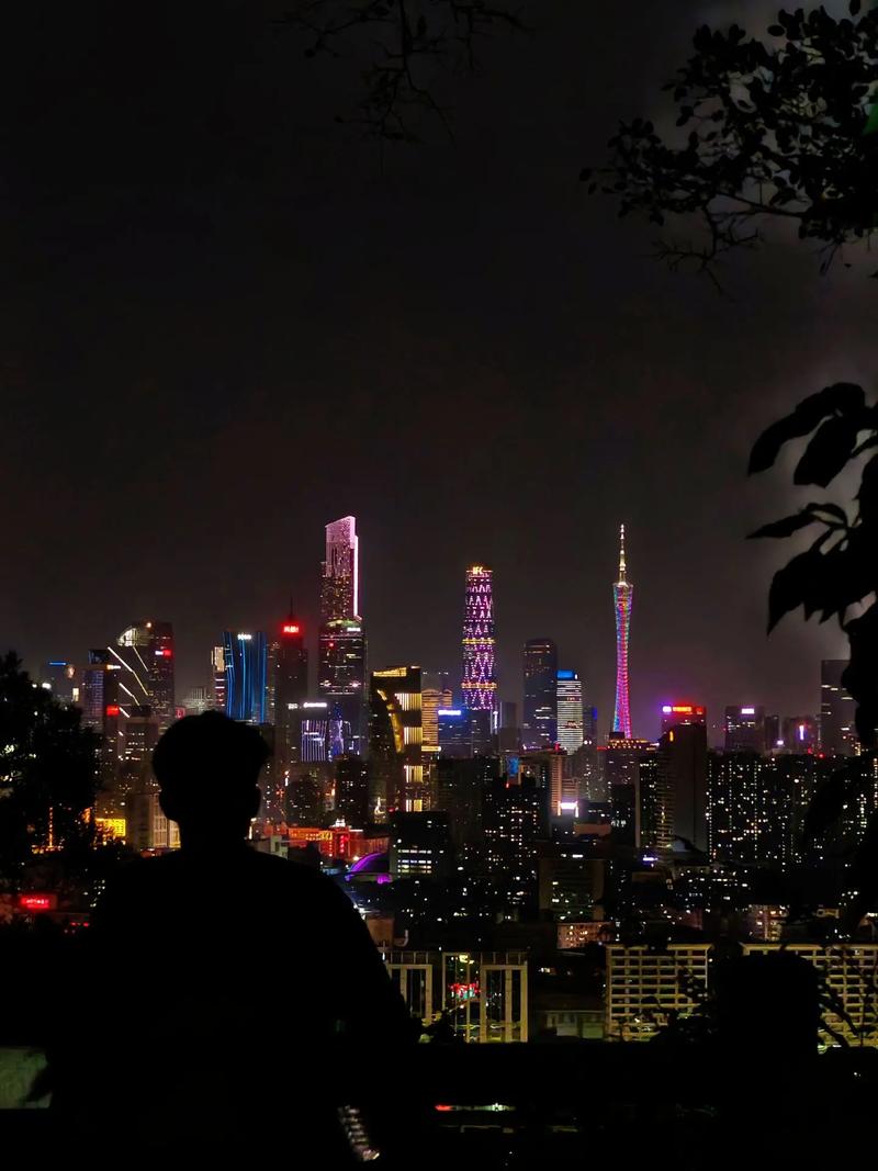 广州白云夜景,璀璨星河下的都市梦幻之旅  第2张