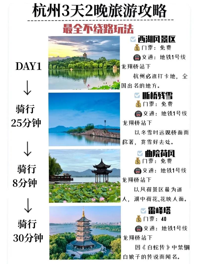 春节去浙江旅游3天有什么好去处，浙江三天两夜旅游攻略路线。