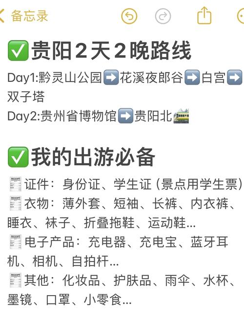 贵州旅游需要准备什么，贵阳旅游必备物品清单。